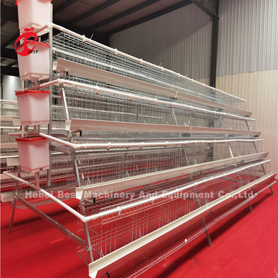5 Reihen-450cm2 galvanisierte Schicht-Batterie-System-Ei-Legehennen Emily