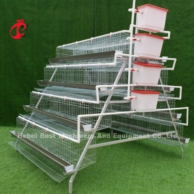 Hot Dip Galvanized Geflügel Batterie Käfig System für Schicht Farm Sand