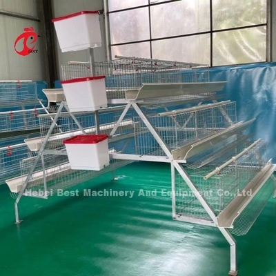 3 Stufe 120 Vögel und 4 Stufe 160 Vögel Schicht Batterie Käfig System für Uganda Tansania Geflügelfarm Sandy