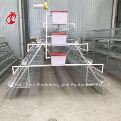 3 Stufen galvanisiertes Geflügelkäfigsystem Mia