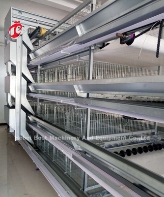 Eine h-Art automatisches Schicht-Geflügel-Ausrüstungs-Brüter-Hühnerkäfig-System Sandy
