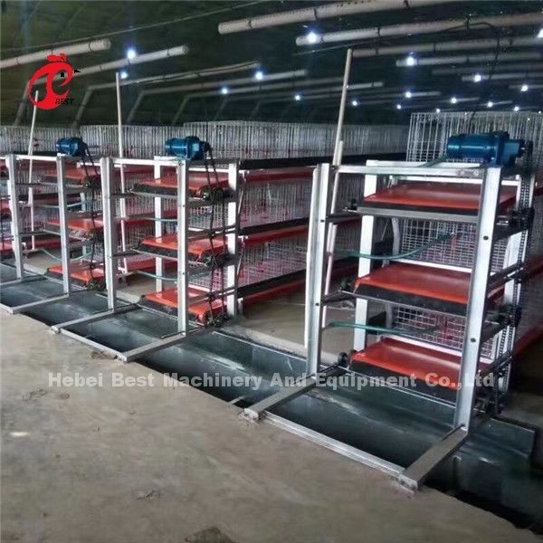 Automatische 4 Stufen H-Typ Broiler Hühnerkäfig für Fleisch Hühnerfarm Ada