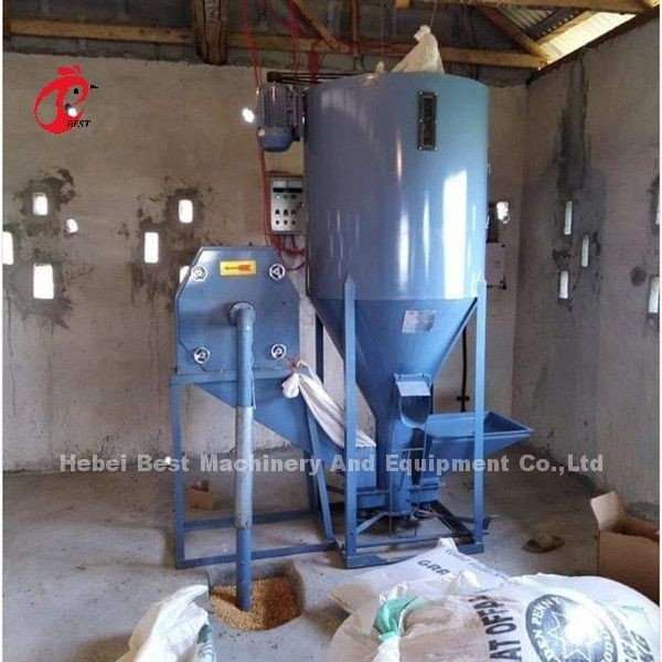 Zufuhr-Mischer-Schleifer Feed Processing System 3kw 0,5 Tonne für Viehbestand Emily